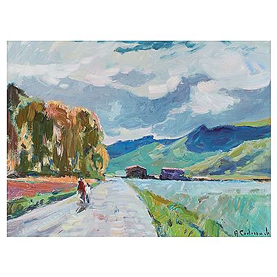 Paisaje con figuras