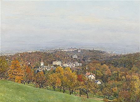 View of Pötzleinsdorf with a View of Vienna, 1916 (?)