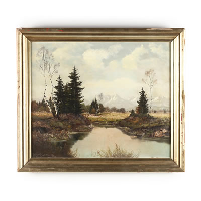 Mountain Landscape by Ludwig Wiedenmann - Auction record, sale price, and art valuation. Compare with similar artists and explore comparable artworks.