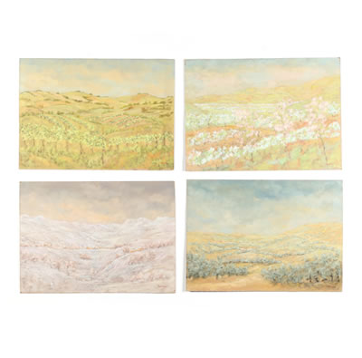 Four Seasons of Olive Groves (Four Works)