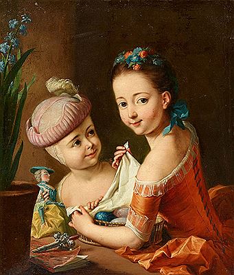 Tischbein's Two Daughters as Young Children