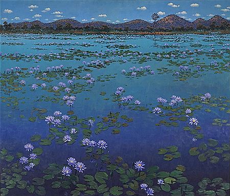 Purple Haze, 1998 by David Badcock - Auction record, sale price, and art valuation. Compare with similar artists and explore comparable artworks.