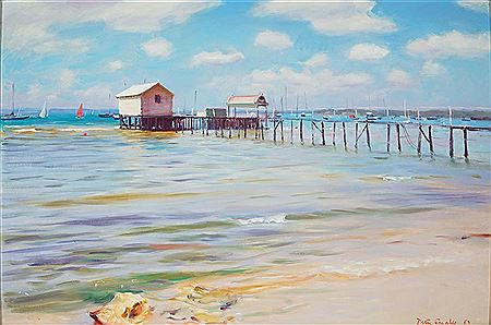 Sample artwork by Peter Smales (Born 1958), known for painting - View similar artists and auction records