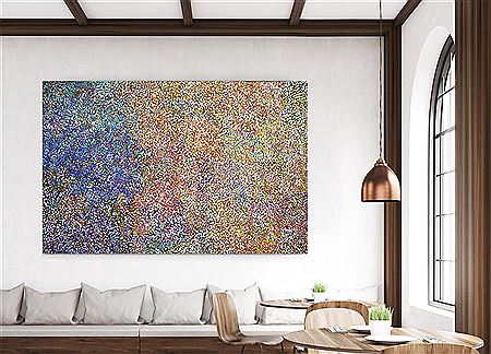 Sample artwork by Bessie Pitjara (Born c 1960), known for aboriginal painting - View similar artists and auction records