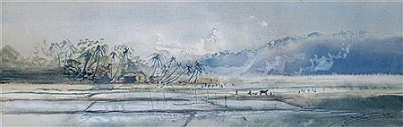 Sample artwork by Reg Cox, known for landscape painting - View similar artists and auction records