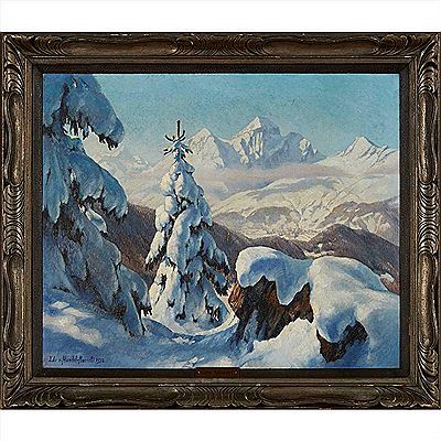 Winter landscape, St.Moritz