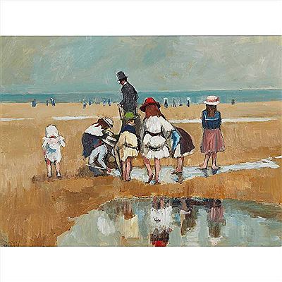 Sample artwork by Tom Durkin (1928 - 1990), known for painting - View similar artists and auction records