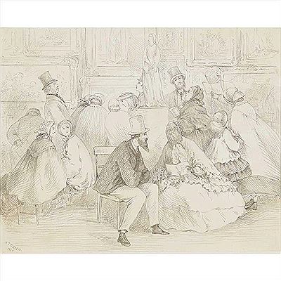 VIEWING DAY AT THE ROYAL ACADEMY by Henry Towneley Green - Auction record, sale price, and art valuation. Compare with similar artists and explore comparable artworks.