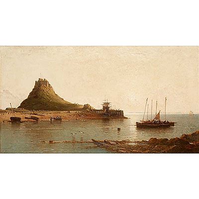 HOLY ISLAND CASTLE AND SUNRISE