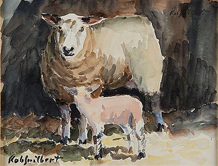 Ewe and lamb.