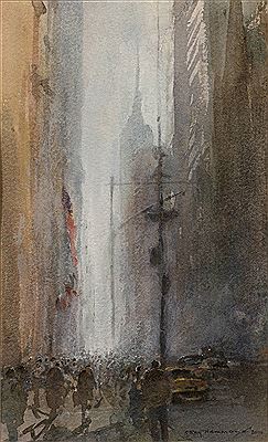 Traffic Haze, 5th Avenue NYC (a pair) by Roy Hammond - Auction record, sale price, and art valuation. Compare with similar artists and explore comparable artworks.