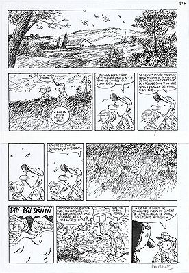 Sample artwork by Manu Larcenet (Born 1969), known for comics - View similar artists and auction records