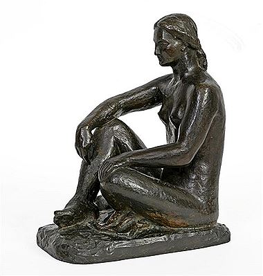 Sitting nude