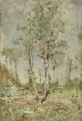 "Senezh, Birch Trees" by Vladimir Tatlin - Auction record, sale price, and art valuation. Compare with similar artists and explore comparable artworks.