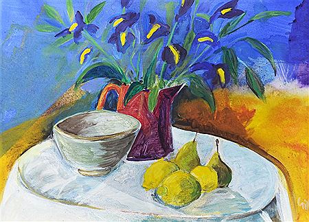 Pears and Flowers