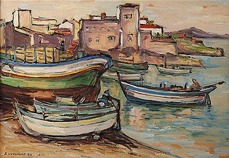 Several boats lying on dry land by Rudolf Lunghard - Auction record, sale price, and art valuation. Compare with similar artists and explore comparable artworks.