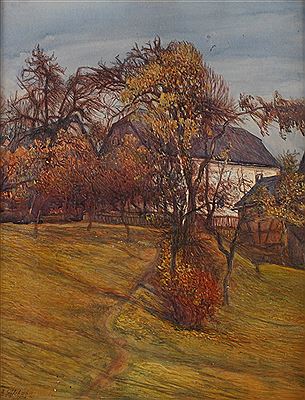 Im Dorf by Albin Schlehahn - Auction record, sale price, and art valuation. Compare with similar artists and explore comparable artworks.