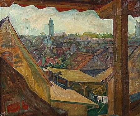 Blick von der Stadtmauer by Gustav Wustmann - Auction record, sale price, and art valuation. Compare with similar artists and explore comparable artworks.