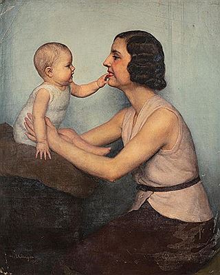 Maternité, Madame Ehrlinger et son fils Christian