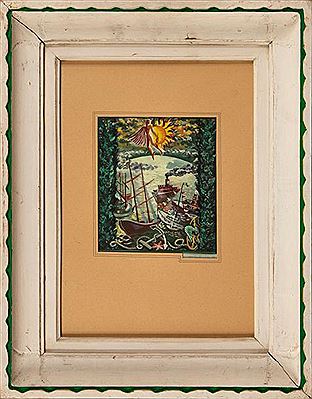Composition au bateau by Emile Deschler - Auction record, sale price, and art valuation. Compare with similar artists and explore comparable artworks.