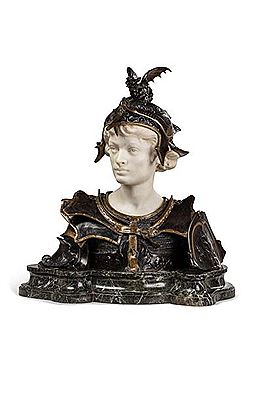 Buste d'un jeune chevalier Renaissance