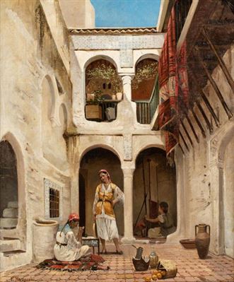 Women in the courtyard