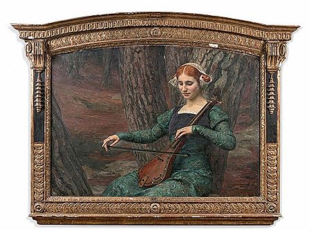 YOUNG PLAYING WOMAN OF THE MANDORA