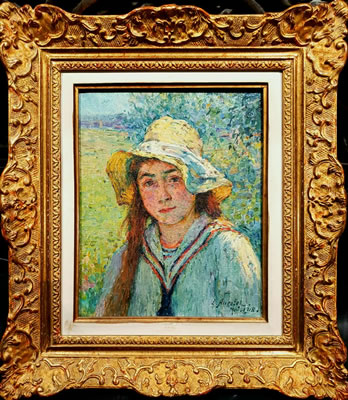 Alice Ancelet au chapeau, 1918