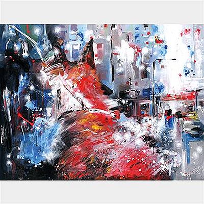 Sample artwork by Affin Riyanto (Born 1972), known for painting - View similar artists and auction records