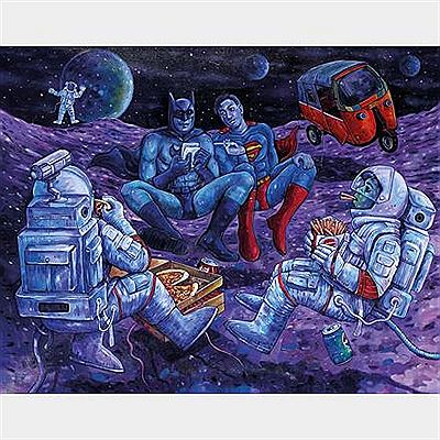 Sample artwork by Yopi Hendiana (Born 1975), known for painting - View similar artists and auction records