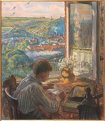 Children in the window. 1926.
