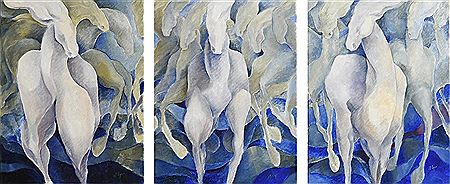Dancing Horses by Margaret Egan - Auction record, sale price, and art valuation. Compare with similar artists and explore comparable artworks.