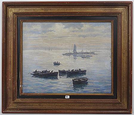 Barques en mer.