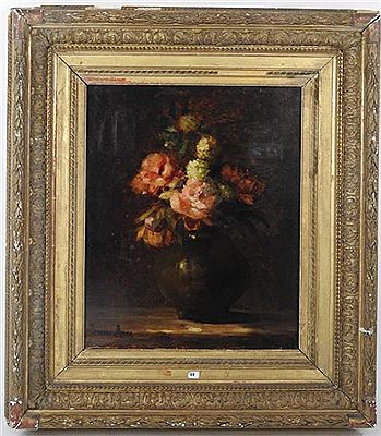 Bouquet de fleurs dans un vase. by Jeanne Amen - Auction record, sale price, and art valuation. Compare with similar artists and explore comparable artworks.