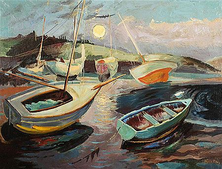 Sample artwork by Phyllis Bray (1911 - 1991), known for landscape paintings, book illustration, murals - View similar artists and auction records