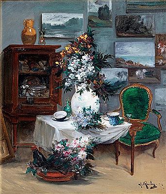 Artist 's studio by Alfred Rouby - Auction record, sale price, and art valuation. Compare with similar artists and explore comparable artworks.
