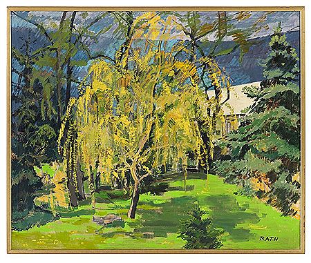 "Weeping Willow in Bloom"