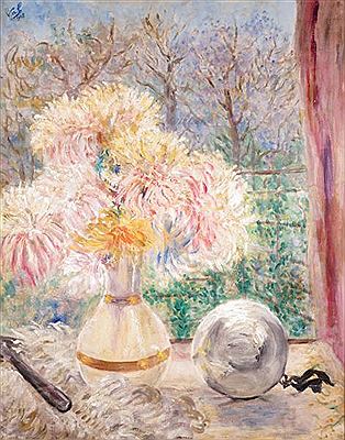 VASE DE DAHLIAS