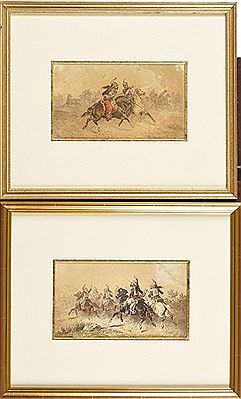 Charge d’un régiment de cuirassiers. Combat de deux cuirassiers français et russe. (2)