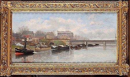 Barges on the Saône