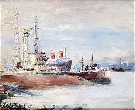 Le Havre, the exit of the liner by Jean Loison - Auction record, sale price, and art valuation. Compare with similar artists and explore comparable artworks.