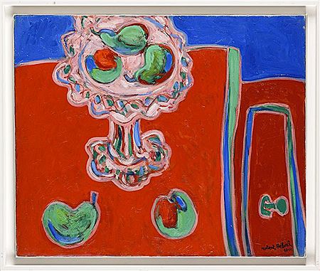 Nature morte rouge/red still life' (on the reverse)