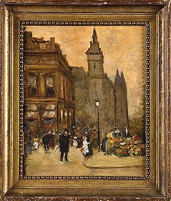 Le marché aux fleurs et la conciergerie