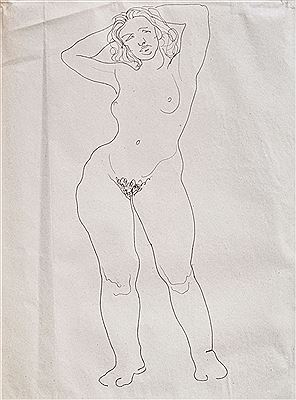 Standing Nude (end of the '30s) by Gyorgy Farkas - Auction record, sale price, and art valuation. Compare with similar artists and explore comparable artworks.