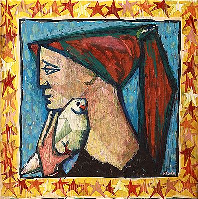 Girl with Dove by Gyorgy Kadar - Auction record, sale price, and art valuation. Compare with similar artists and explore comparable artworks.