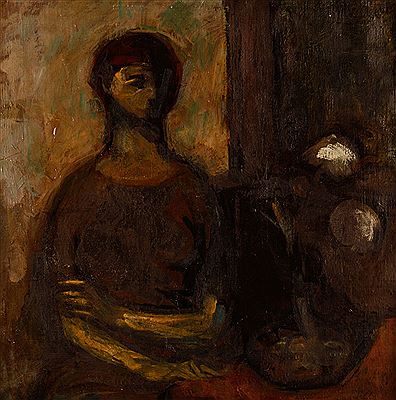 Lady with Flowers