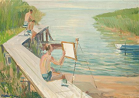 Sample artwork by Gyorgy Farkas (1911 - 1995), known for painting - View similar artists and auction records