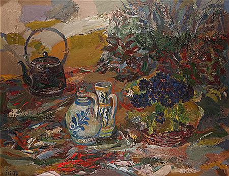 Still life by Gabor Szinte - Auction record, sale price, and art valuation. Compare with similar artists and explore comparable artworks.