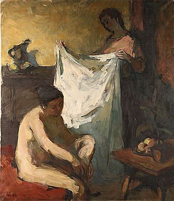 After bathing by Maria Tury - Auction record, sale price, and art valuation. Compare with similar artists and explore comparable artworks.