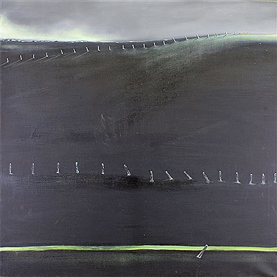 Schwarze Landschaft